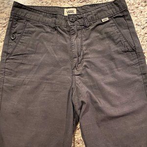 Boys Vans Shorts Charcoal Black Size 14